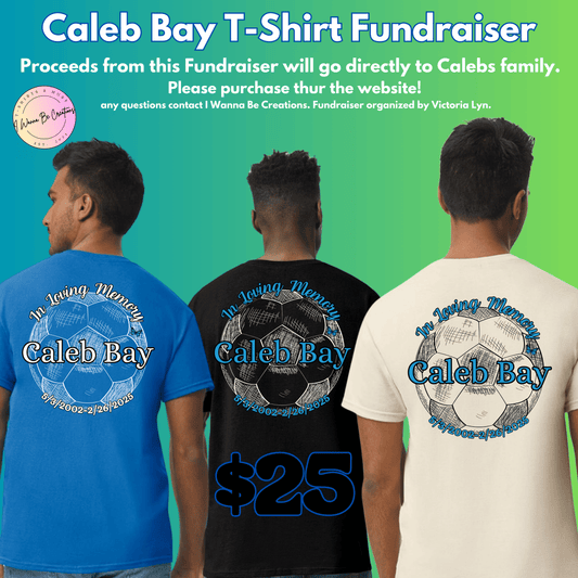 (PRE-ORDER)In Loving Memory Caleb Bay T-Shirt Fundraiser